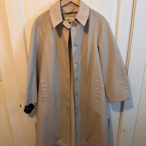 Vintage Misty Harbor Trench Coat in Taupe